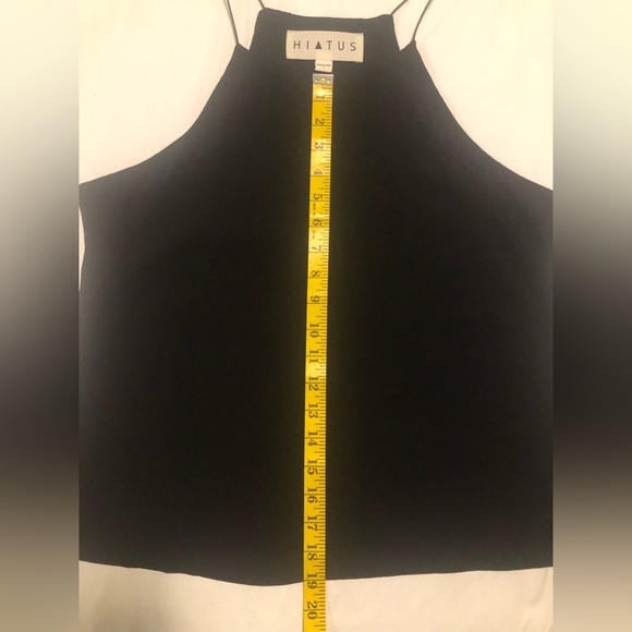 Hiatus black bungee cord top, dressy or casual, L - Picture 5 of 10